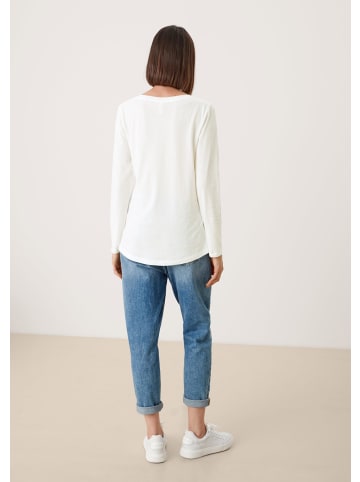 QS T-Shirt in 0200_ecru