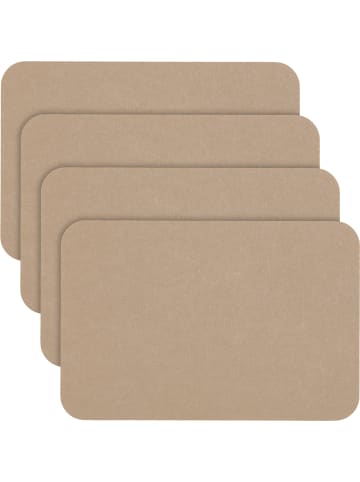 Erwin Müller Filz-Tischset 4er-Pack Beja in cappuccino