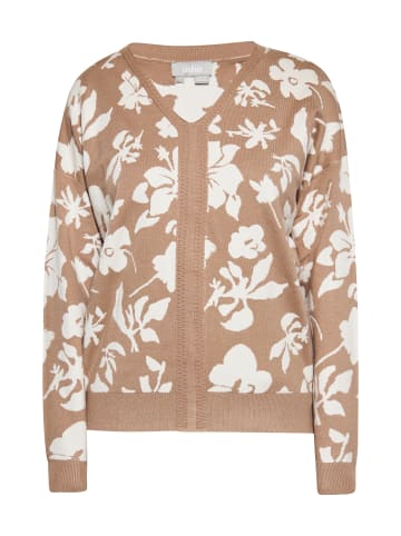 Usha Damen Pullover in TAUPE WOLLWEISS