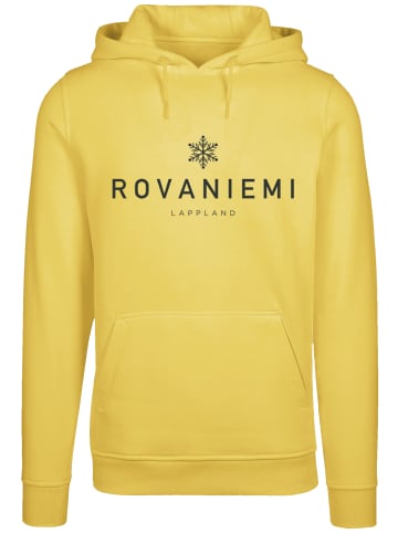 F4NT4STIC Hoodie Schneeflocke Winter Lappland Schneeflocke Winter Lappland in taxi yellow