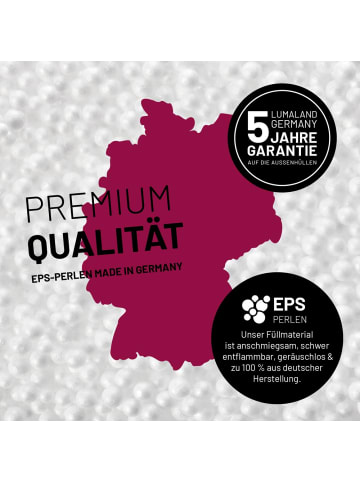 Lumaland Sitzsack-Hocker Pouf rund 50l weinrot  rot