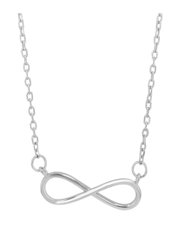 Adeliás Damen Halskette – Unendlichkeitszeichen aus 925 Silber 42+5 in silber