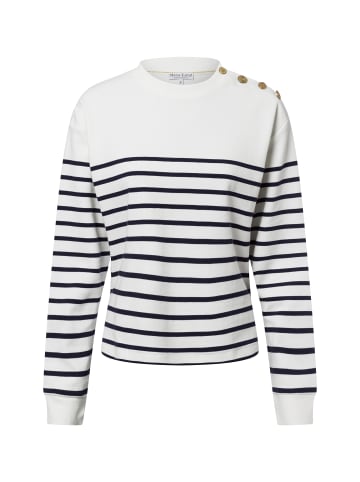 Marie Lund Sweatshirt in weiß marine
