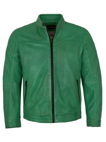 JILANI Lederjacke Lammnappa in Grün