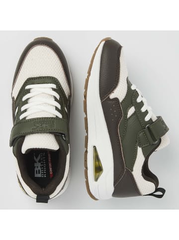 British Knights Sneaker Lennox in dunkelbraun/grün/beige/gelb