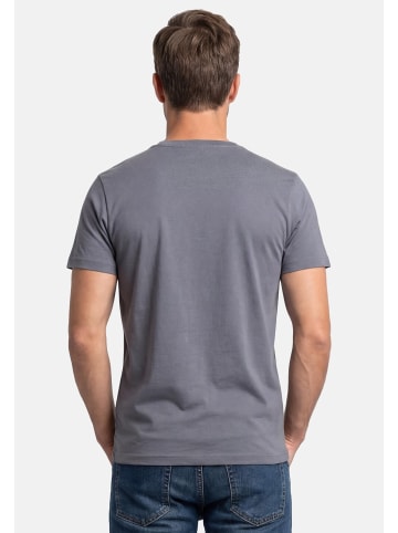 Lerros T-Shirt Basic in Petrol / grau