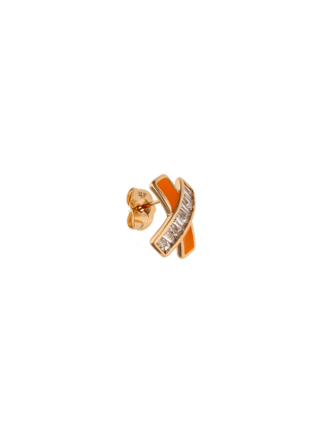 gaya Women Earrings in Rose Gold Orange
