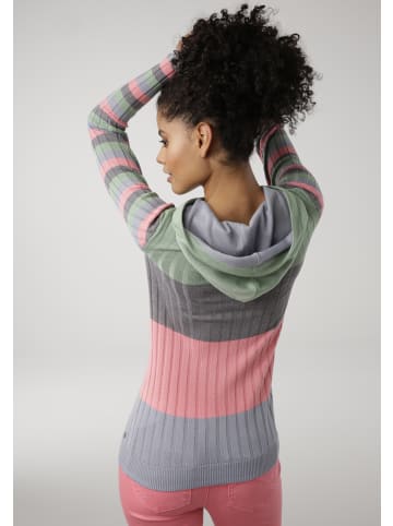 Kangaroos Kapuzenpullover in mint-grau-rosa-hellblau