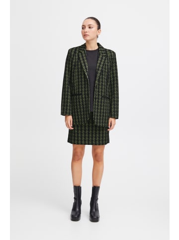 ICHI IHKATE HOUNDSTOOTH OVERSIZE BL Loose fit in Parrot Green Houndstooth