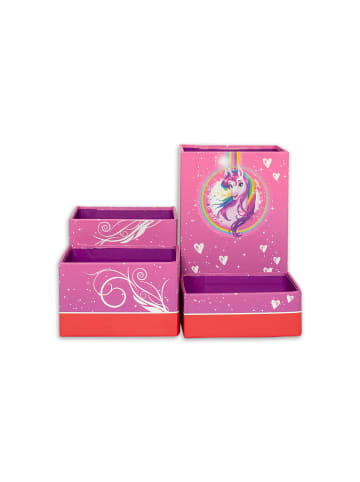 ROTH Stifteköcher Set Einhornportrait in Rosa
