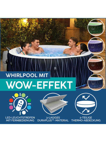 Bestway LAY-Z-SPA LED-Whirlpool - Hollywood AirJet in schwarz