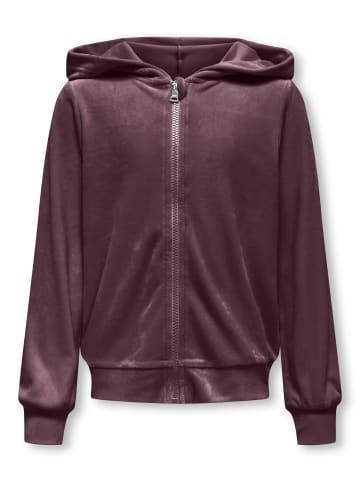 KIDS ONLY Sweatjacke KOGREBEL L/S ZIP HOOD BF SWT in winetasting
