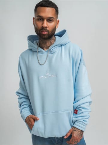 DADA Oversized Hoodie mit Logo-Stickereien in Blau