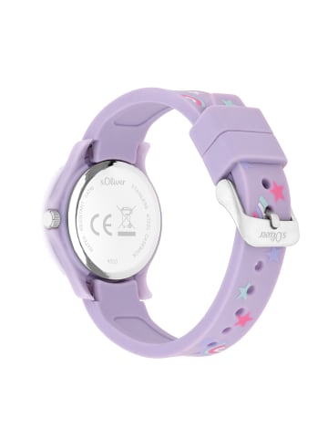 s.Oliver Armbanduhr Einhorn in lila