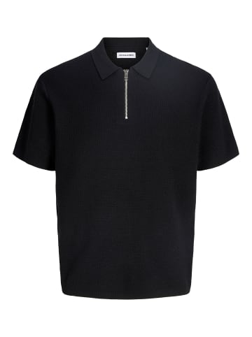 JACK & JONES Junior Gestricktes Polo in Black