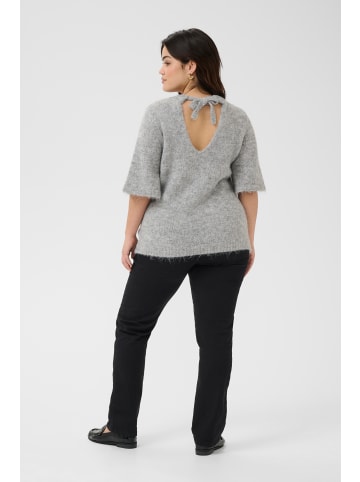KAFFE curve Strickpullover KCemilia in Grey Melange