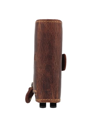 Greenburry Vintage Geldbörse RFID Schutz Leder 8 cm in brown