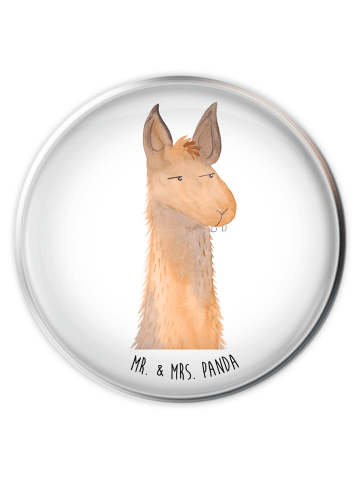 Mr. & Mrs. Panda Waschbecken-Stopfen Lamakopf Genervt ohne Spruch in Weiß