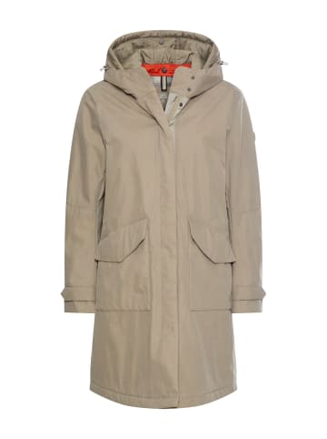 Camel Active Wasserabweisender Parka mit 2-Wege Reißverschluss in Beige