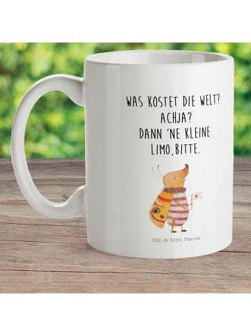 Mr. & Mrs. Panda Plastikbecher Nachtfalter Fähnchen mit Spruch in Weiß