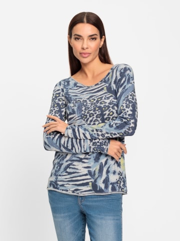 Heine Langarmshirt in bleu-gelb