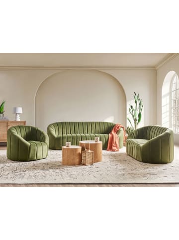Beliani 3-tlg Sitzgruppe MALUNG in Grün