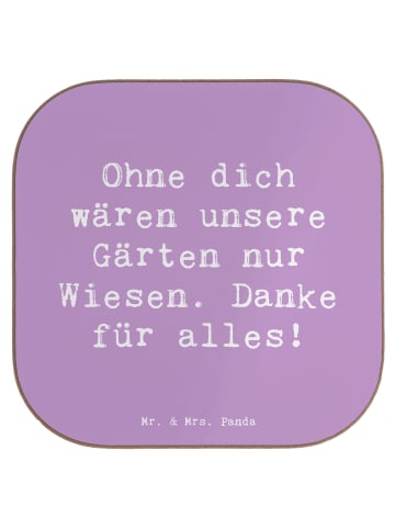 Mr. & Mrs. Panda Tischschoner Spruch Dankbarer Gärtner mit Spruch in Lavendeltraum