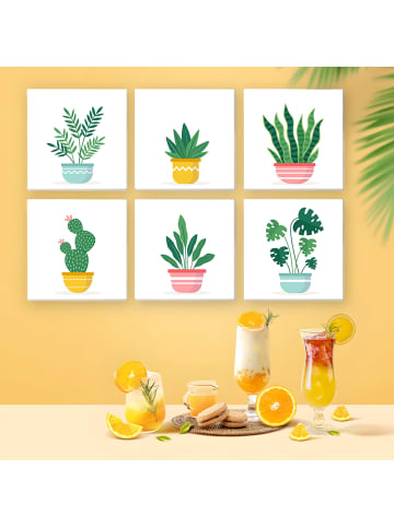 ARTNANAS Mini Malen nach Zahlen 6er Set-"Kaktusliebe"