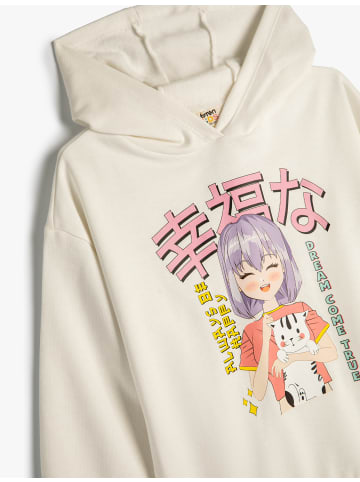 KOTON Sweatshirt in Ekru