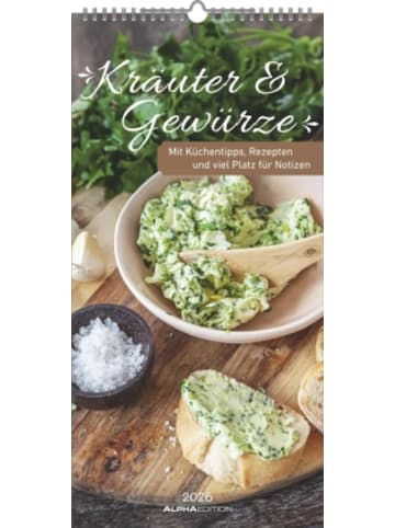 TeNeues Calendars & Stationery Kalender - Alpha Edition - Kräuter und Gewürze Kalender 2026 - Streif