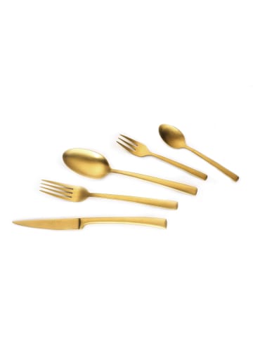 Echtwerk 30 tlg. Set Tafelbesteck "Avelino" mattiert in Gold