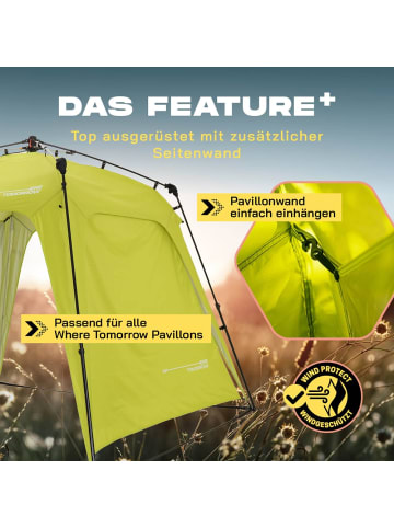 Where Tomorrow Pop Up Pavillon Seitenwand 132x225cm grün grün