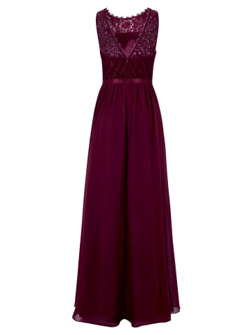 Vera Mont Cocktailkleid mit Spitze in Deep Dahlia