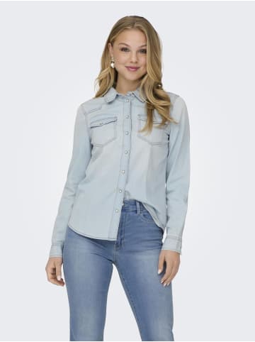 ONLY Jeanshemd in Light Blue Denim