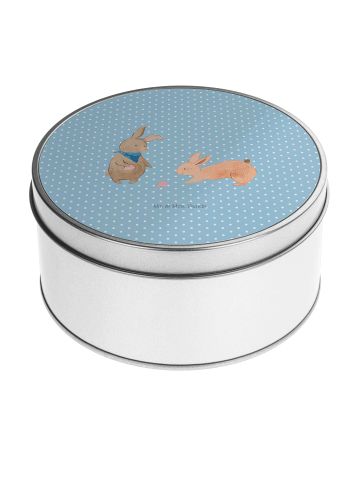Mr. & Mrs. Panda Aufbewahrungsbox Hasen Muschel ohne Spruch in Blau Pastell