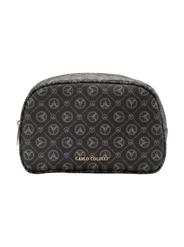 Carlo Colucci Kosmetiktasche Cozzio in Schwarz