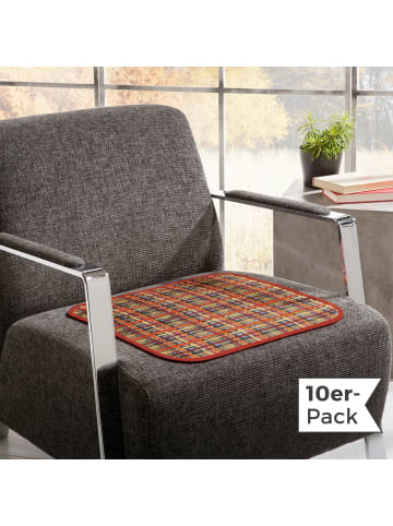 Erwin Müller Inkontinenz-Sitzauflage 10er-Pack in karo rot