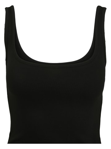 Urban Classics Urban Classics Damen Ladies Wide Neck Top in black