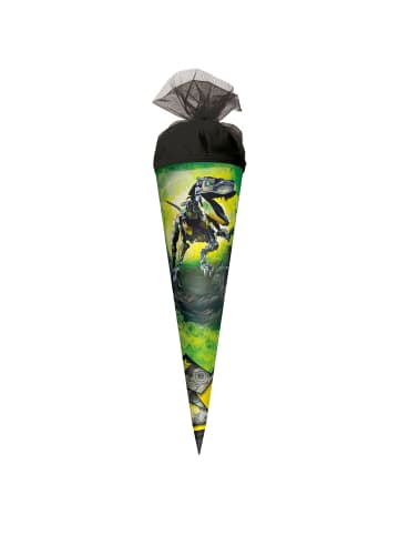 ROTH Geschenk-Schultüte klein Robo-Rex 50 cm, rund in Grün