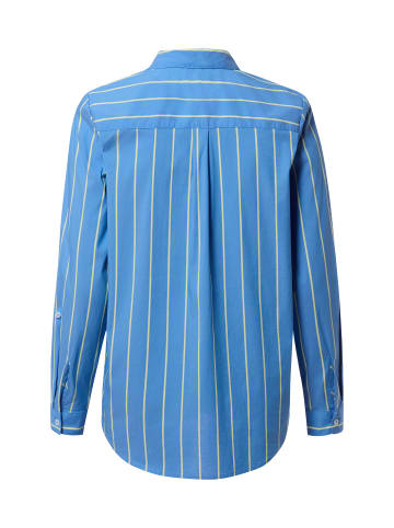 Marie Lund Bluse in blau zitrone - 0008