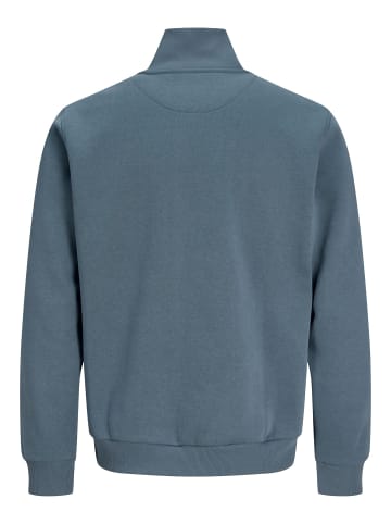 Jack & Jones Sweatshirt mit halbem Reißverschluss in Blue Mirage
