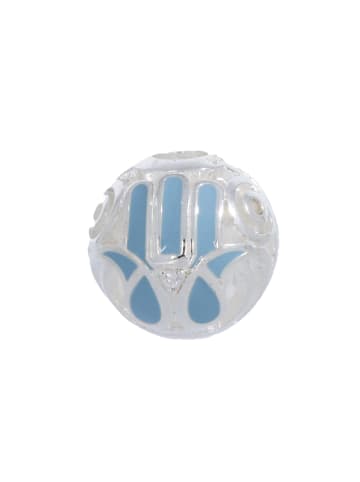 Thomas Sabo Karma Bead "blaue Fatimas Hand" in Silber