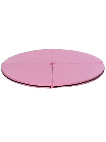HOMCOM Tanzstangenmatte,150cm x 150cm x 5cm,rosa