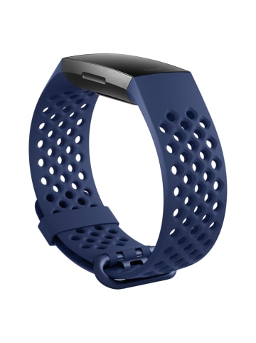 FitBit Ersatzarmband Charge 4 Sport Band L in blau