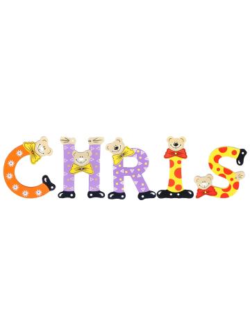 Playshoes Deko-Buchstaben "CHRIS" in bunt