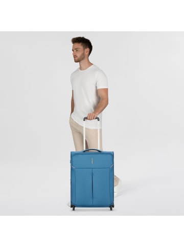 Roncato Ironik 2.0 4 Rollen Kabinentrolley 55 cm mit Dehnfalte denim