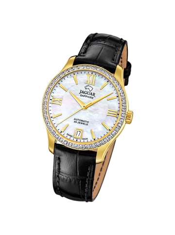 Jaguar Analog-Armbanduhr Jaguar Heritage schwarz mittel (ca. 34mm)