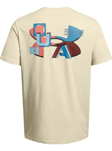 Under Armour T-Shirt "Ua Color Block Logo Lc" in Braun