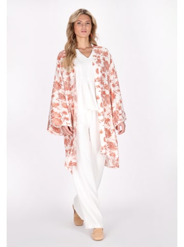 usha FESTIVAL Women Kimono in white orange