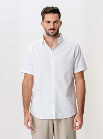 TeeShoppen Hemd Linen Blend in White